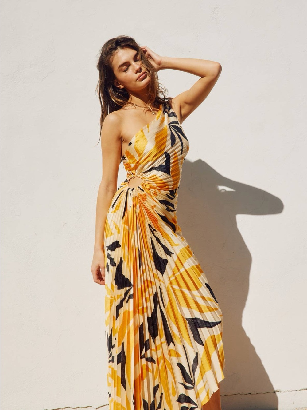 Dress Forum | Assymetrical Pleated Dress